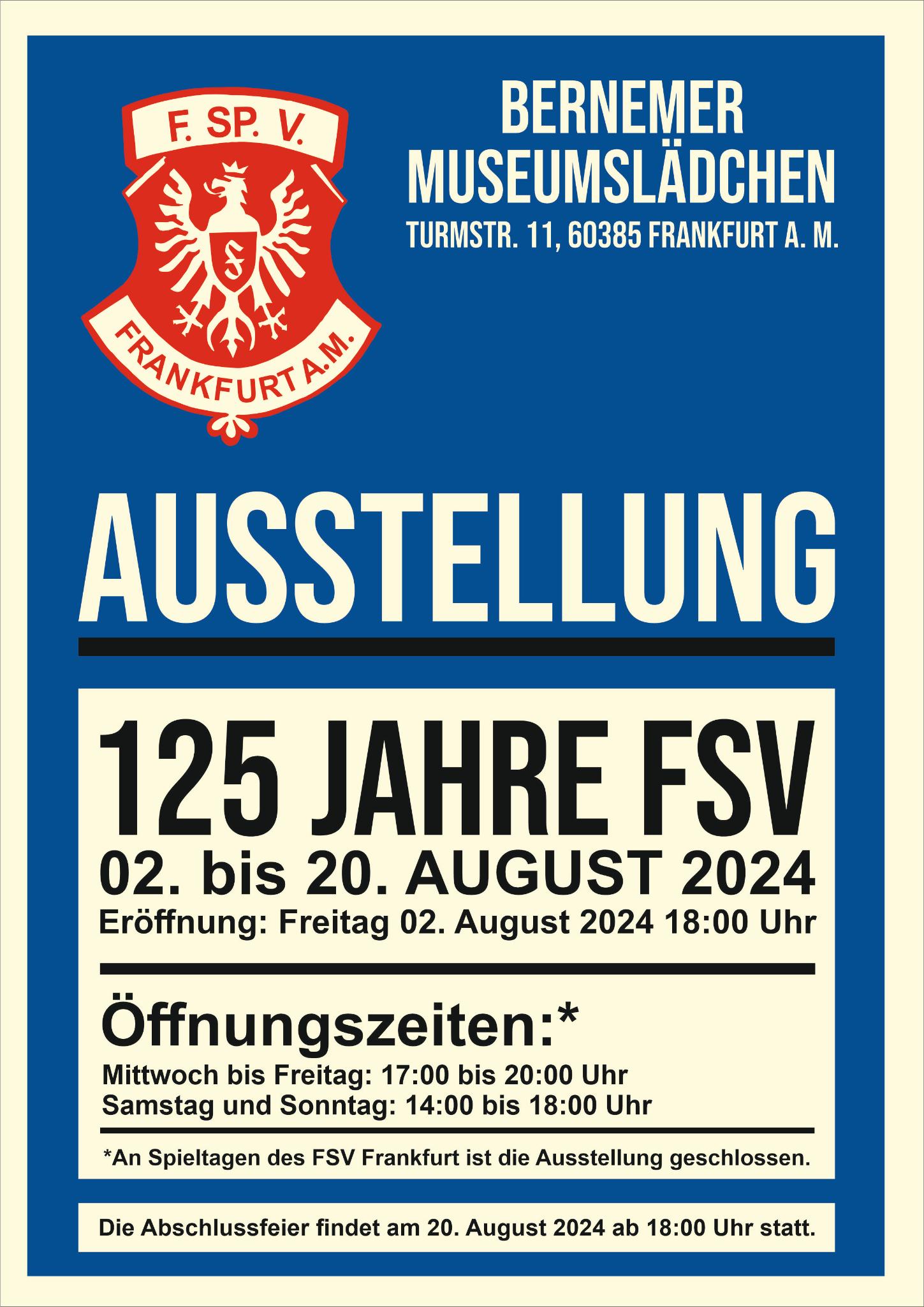 Ausstellung 125 Jahre FSV